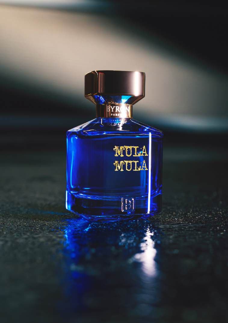 Flacon du parfum Mula Mula Narcotique par Byron Parfums, famille olfactive orientale fruitée